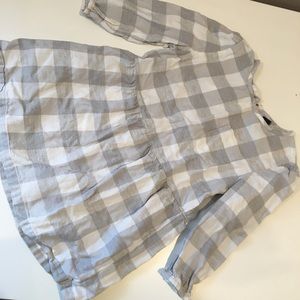 Gap size 6/7 gingham shirt